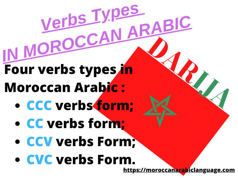 verbs types in moroccan arabic